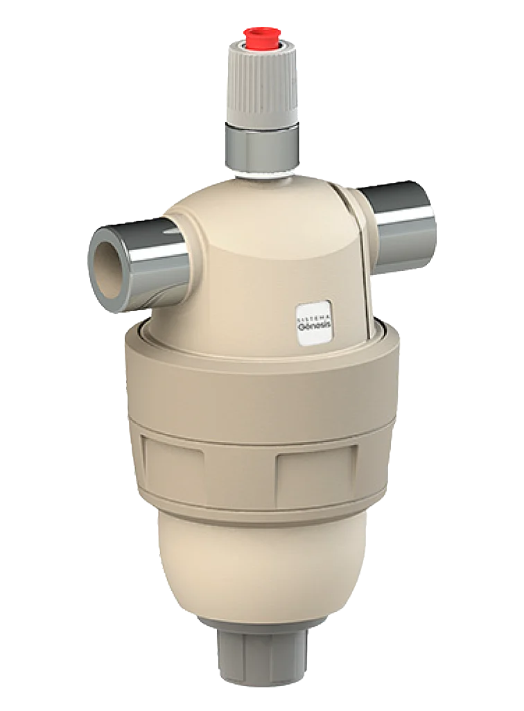 Descalcificador con un sistema ecológico no salino