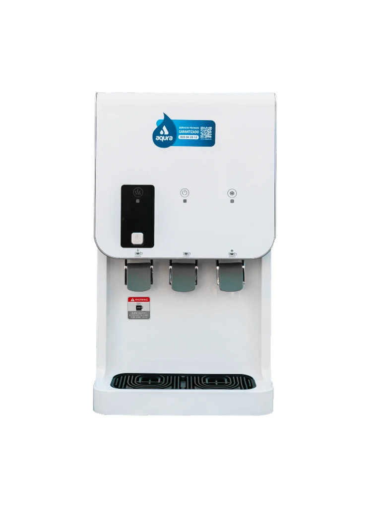 Dispensador de agua filtrada por ósmosis Multi-temperatura en formato compacto de sobremesa