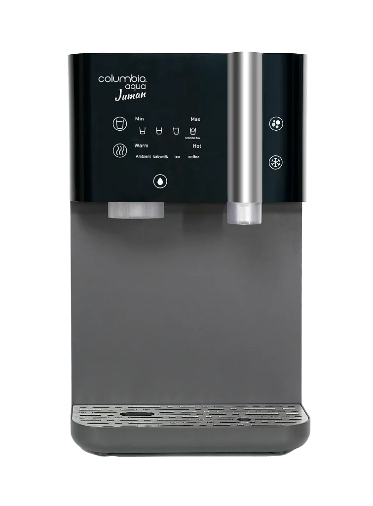 Dispensador de agua filtrada fría, caliente y con gas Columbia Aqua Juma