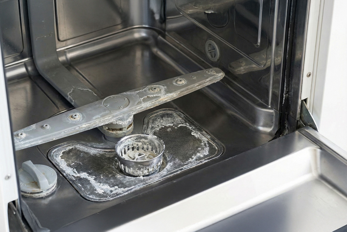 Lavavajillas con exceso de cal